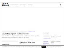 Tablet Screenshot of giocattolini.com